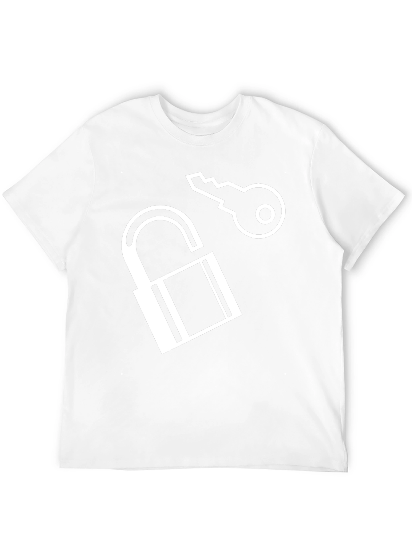 Unlock Your Style: Lock and Key Graphic Tee