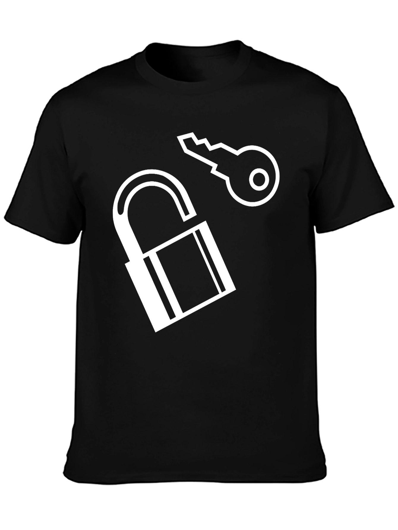 Unlock Your Style: Lock and Key Graphic Tee
