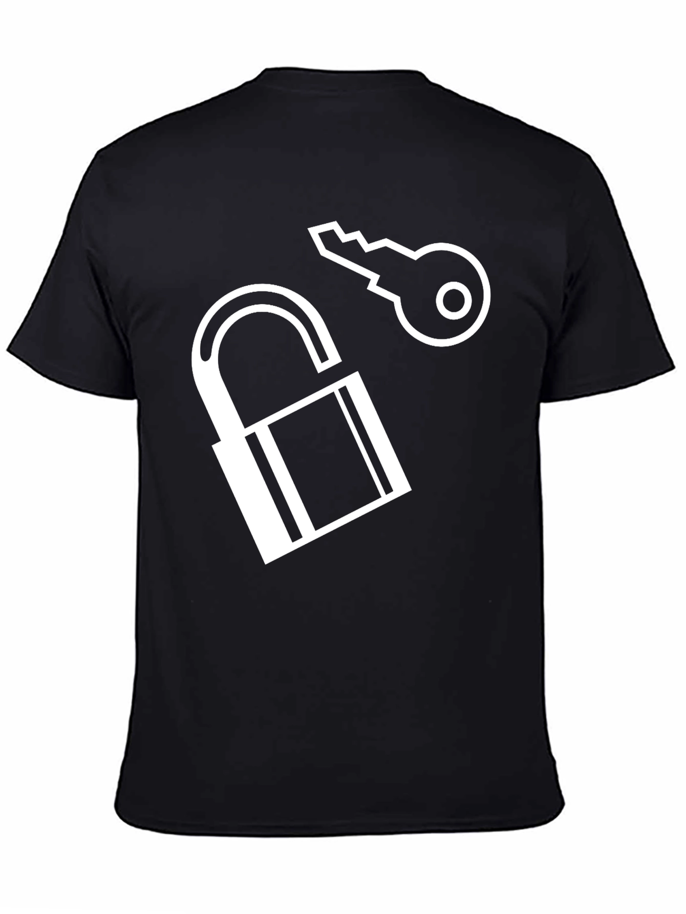Unlock Your Style: Lock and Key Graphic Tee