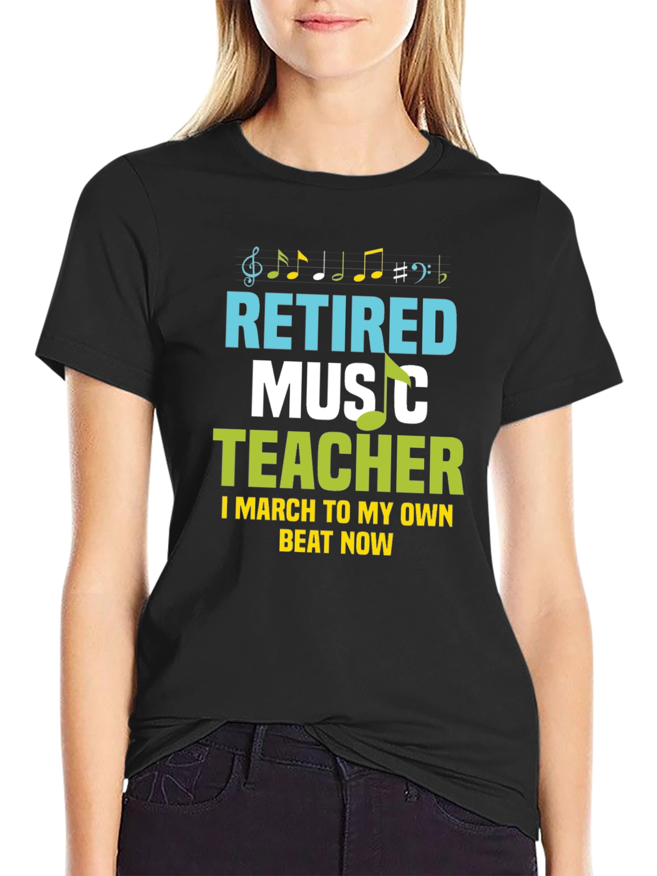 Retired Music Teacher Graphic T-Shirt