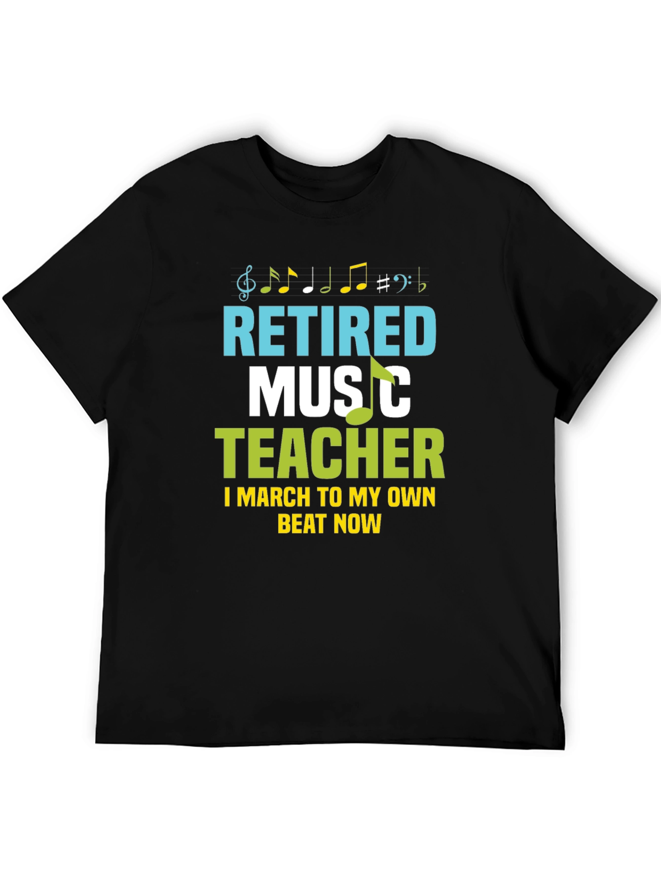 Retired Music Teacher Graphic T-Shirt