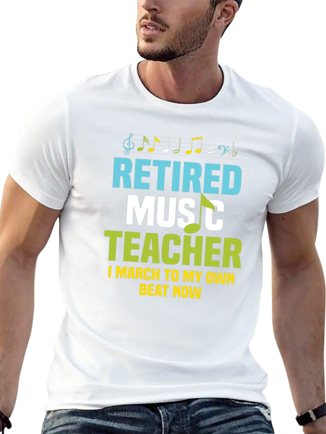 Retired Music Teacher Graphic T-Shirt