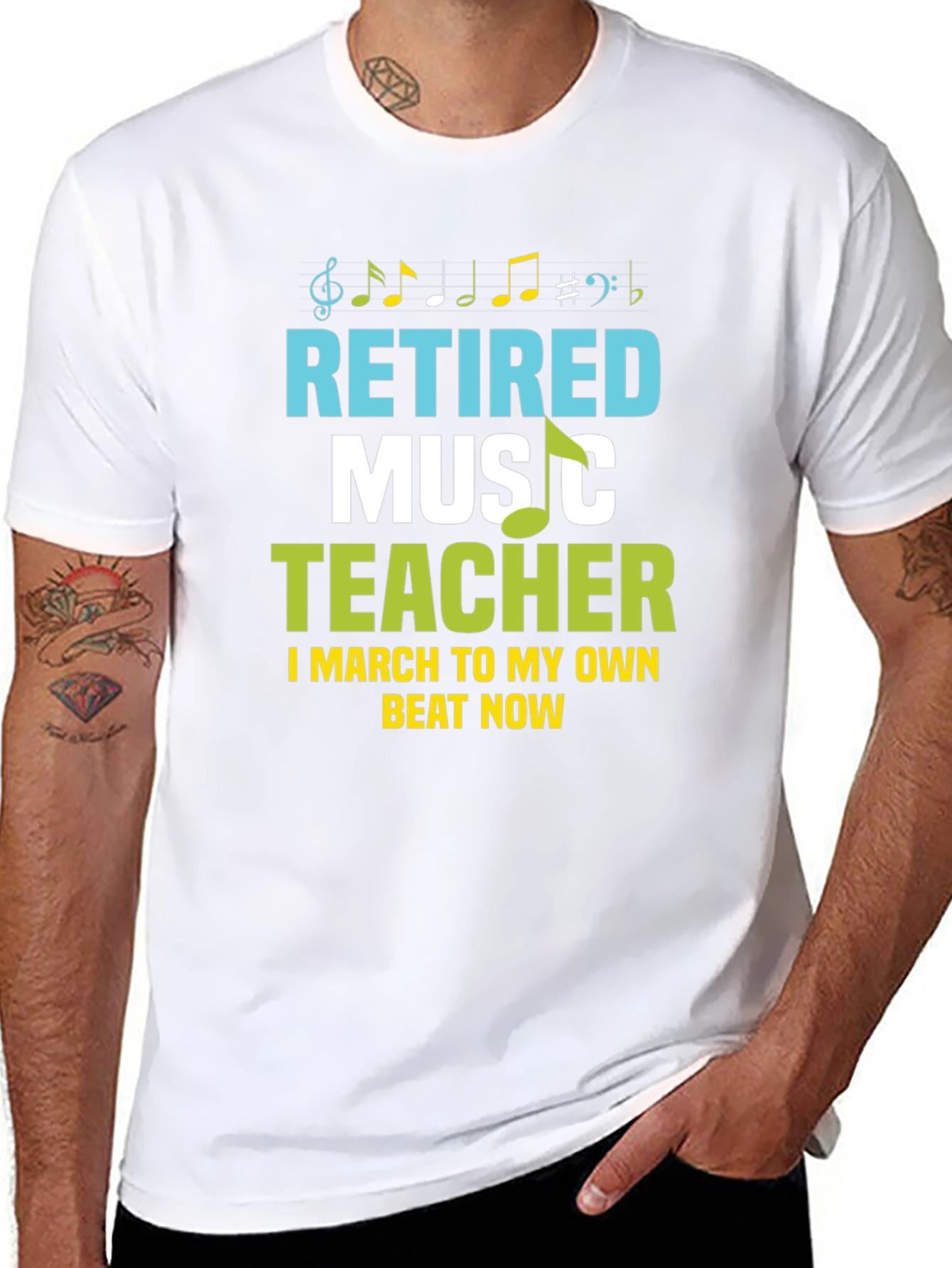 Retired Music Teacher Graphic T-Shirt