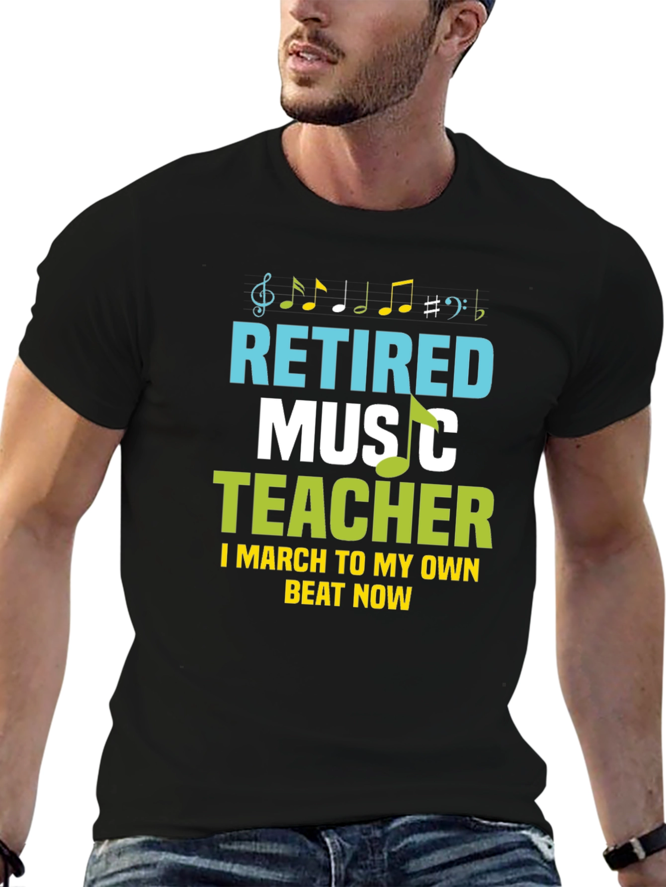 Retired Music Teacher Graphic T-Shirt