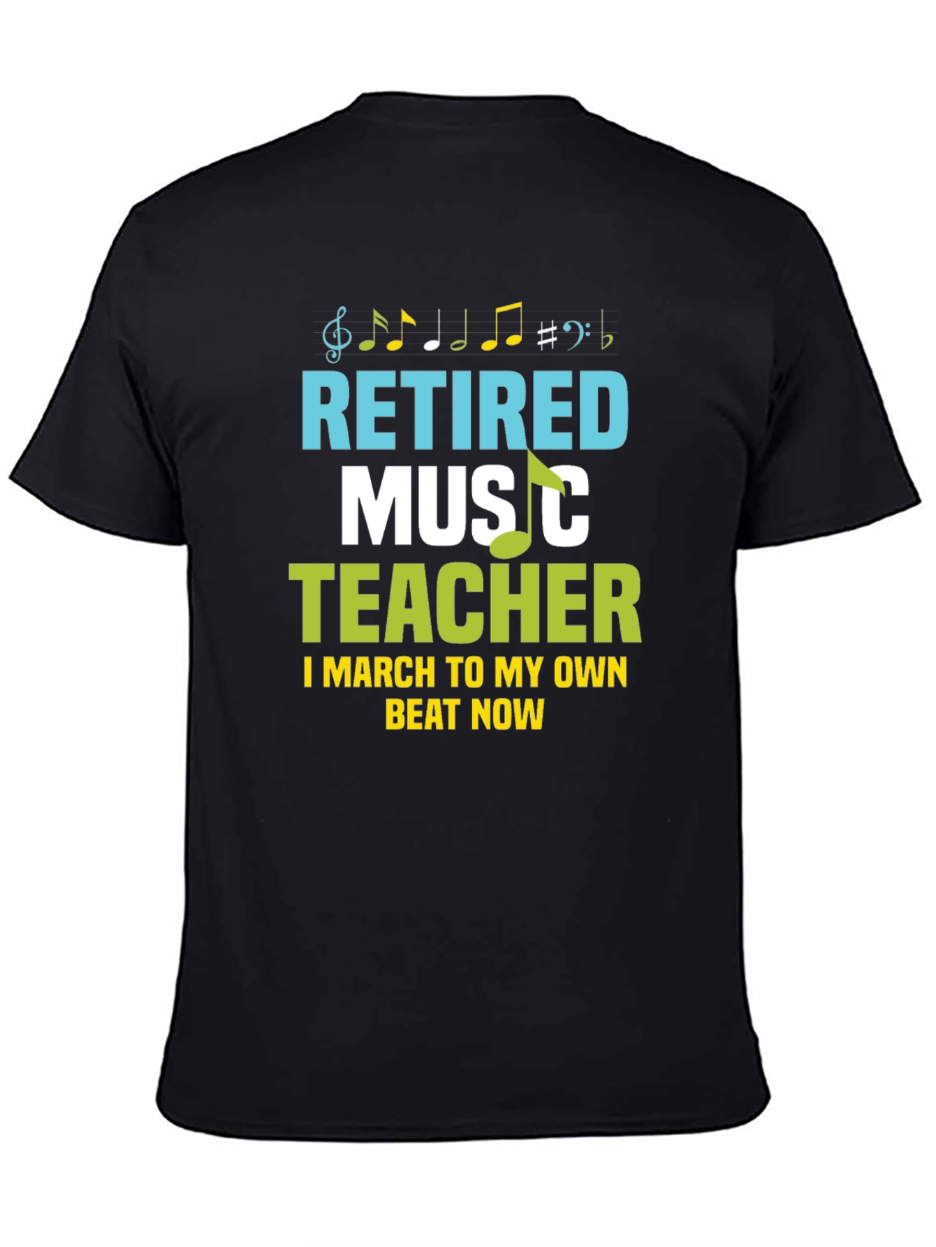 Retired Music Teacher Graphic T-Shirt