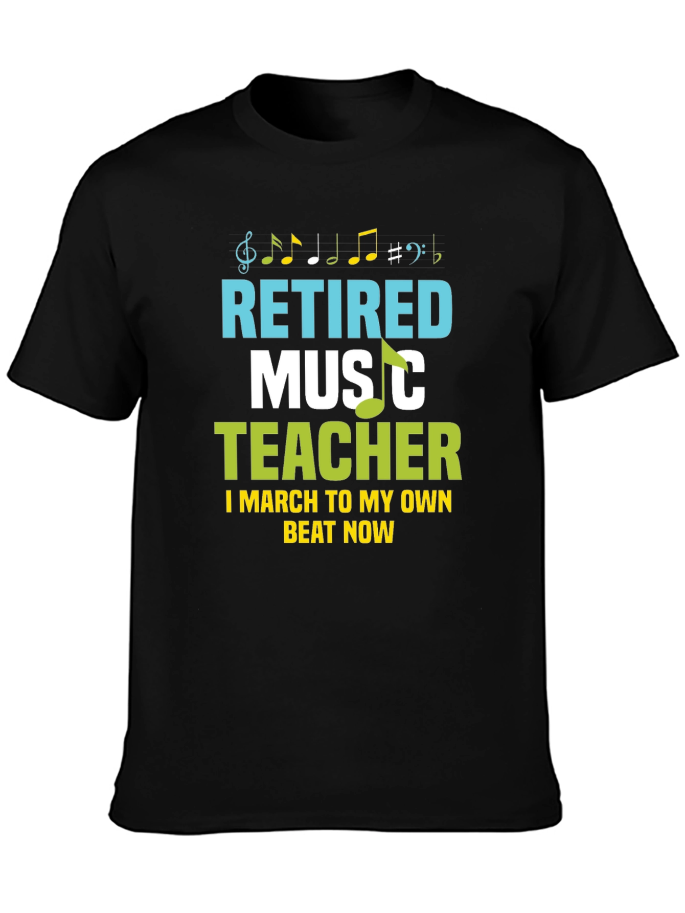 Retired Music Teacher Graphic T-Shirt