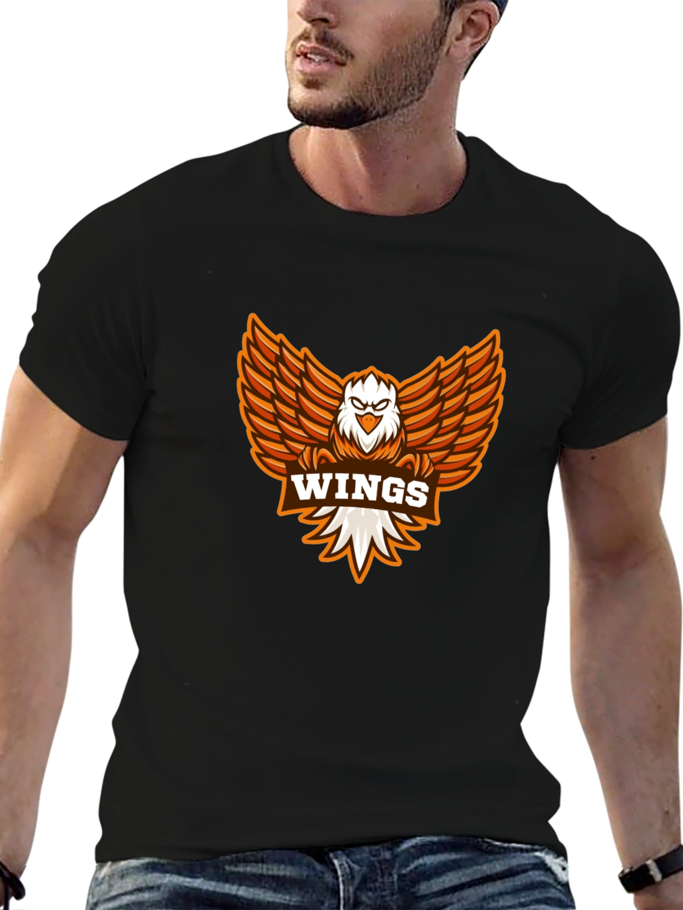 Wings Graphic Tee - Black