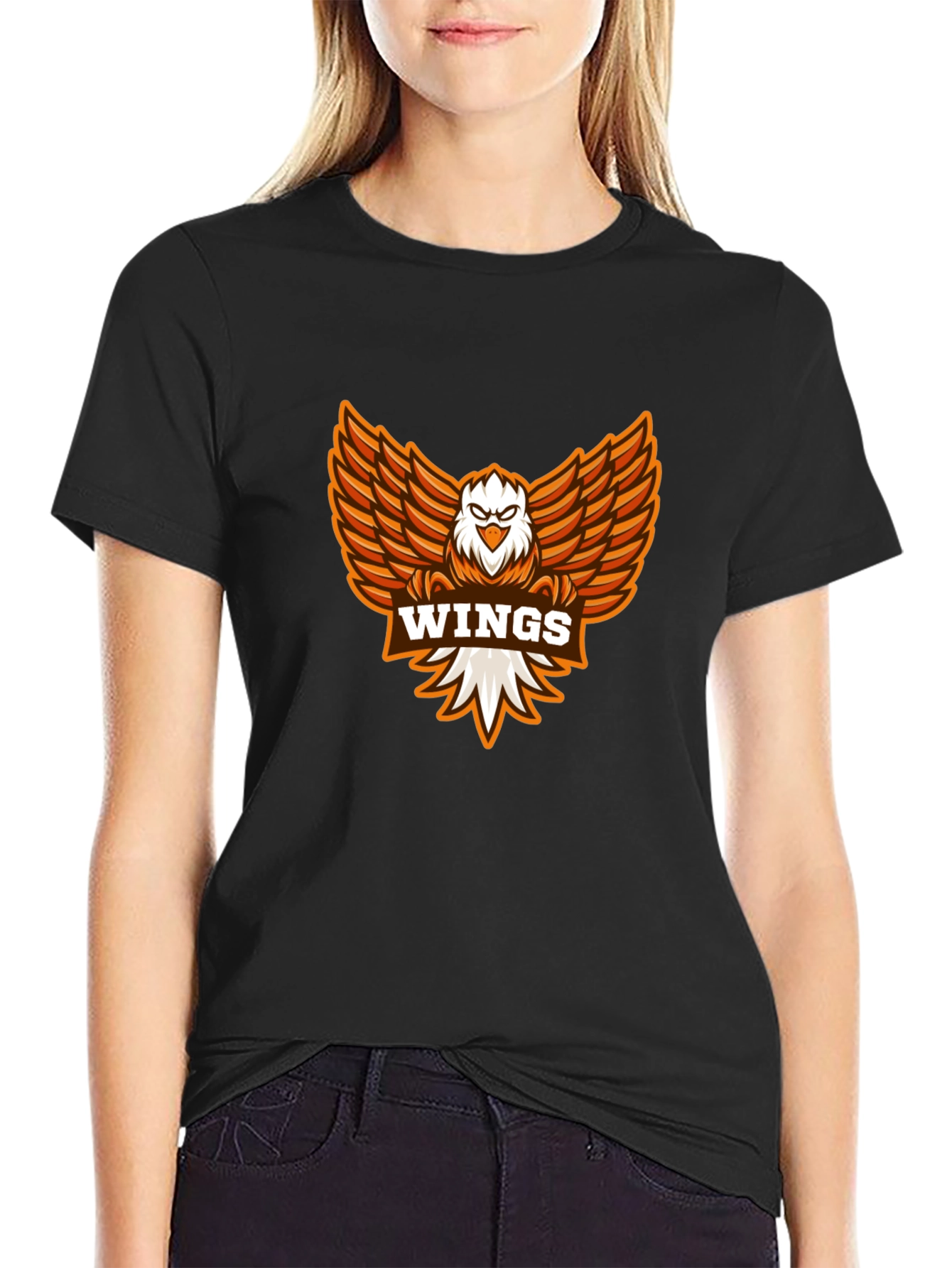 Wings Graphic Tee - Black