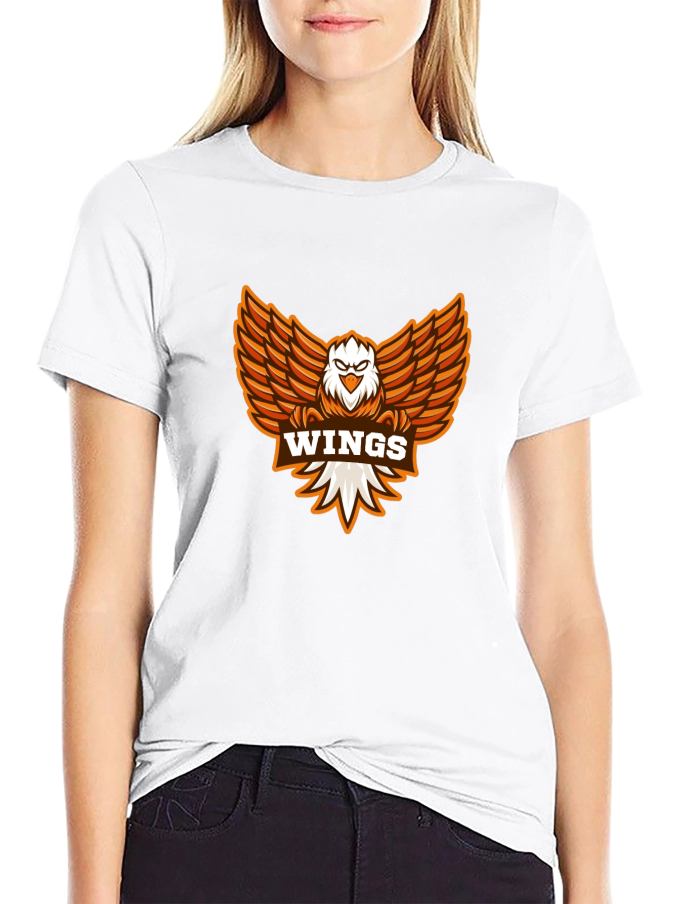 Wings Graphic Tee - Black