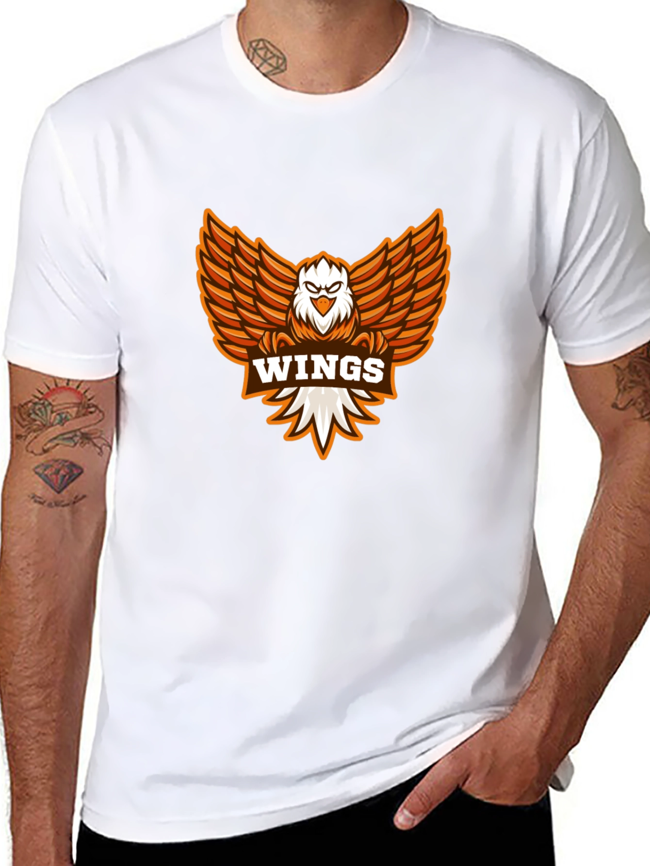 Wings Graphic Tee - Black
