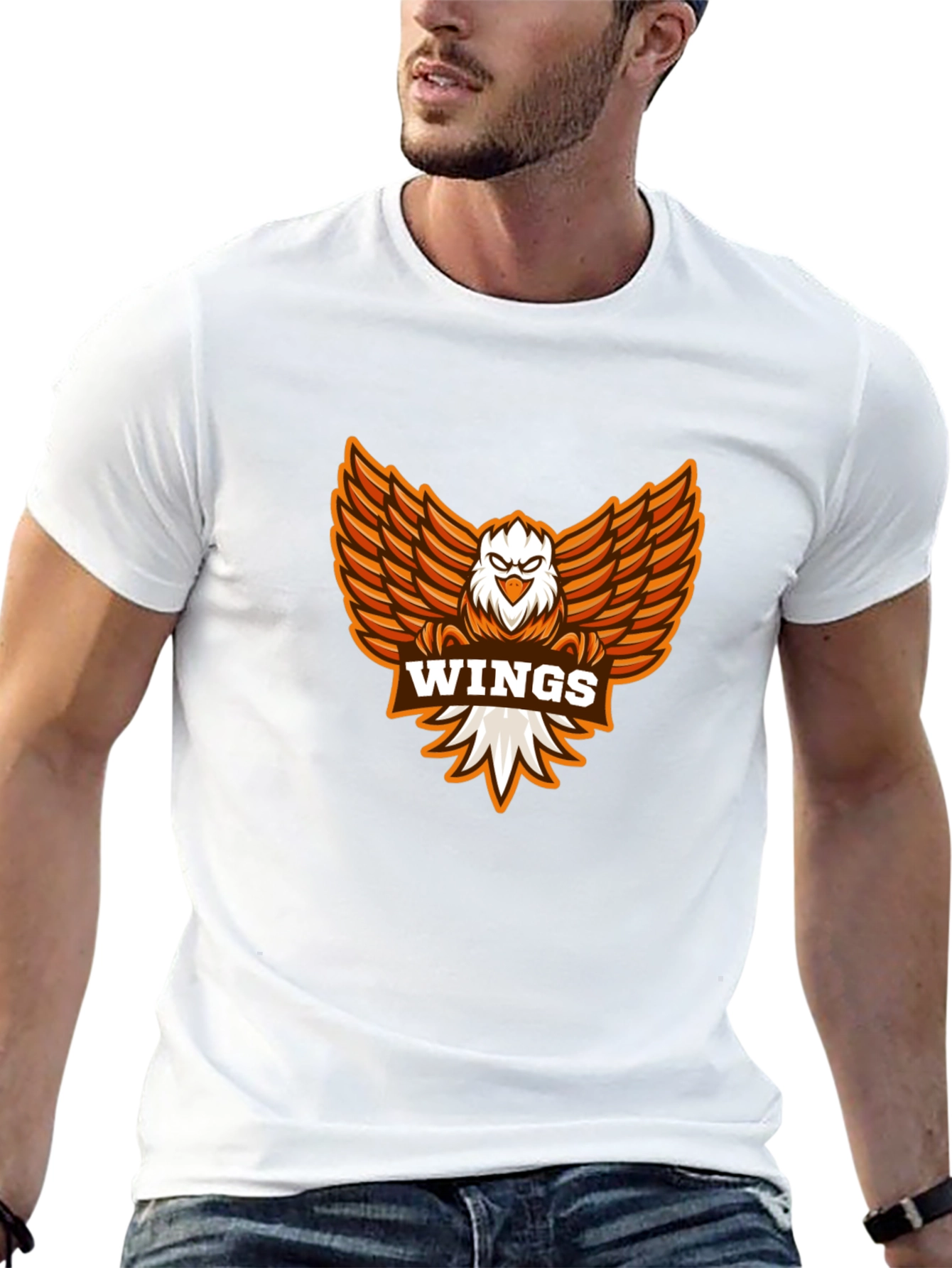 Wings Graphic Tee - Black