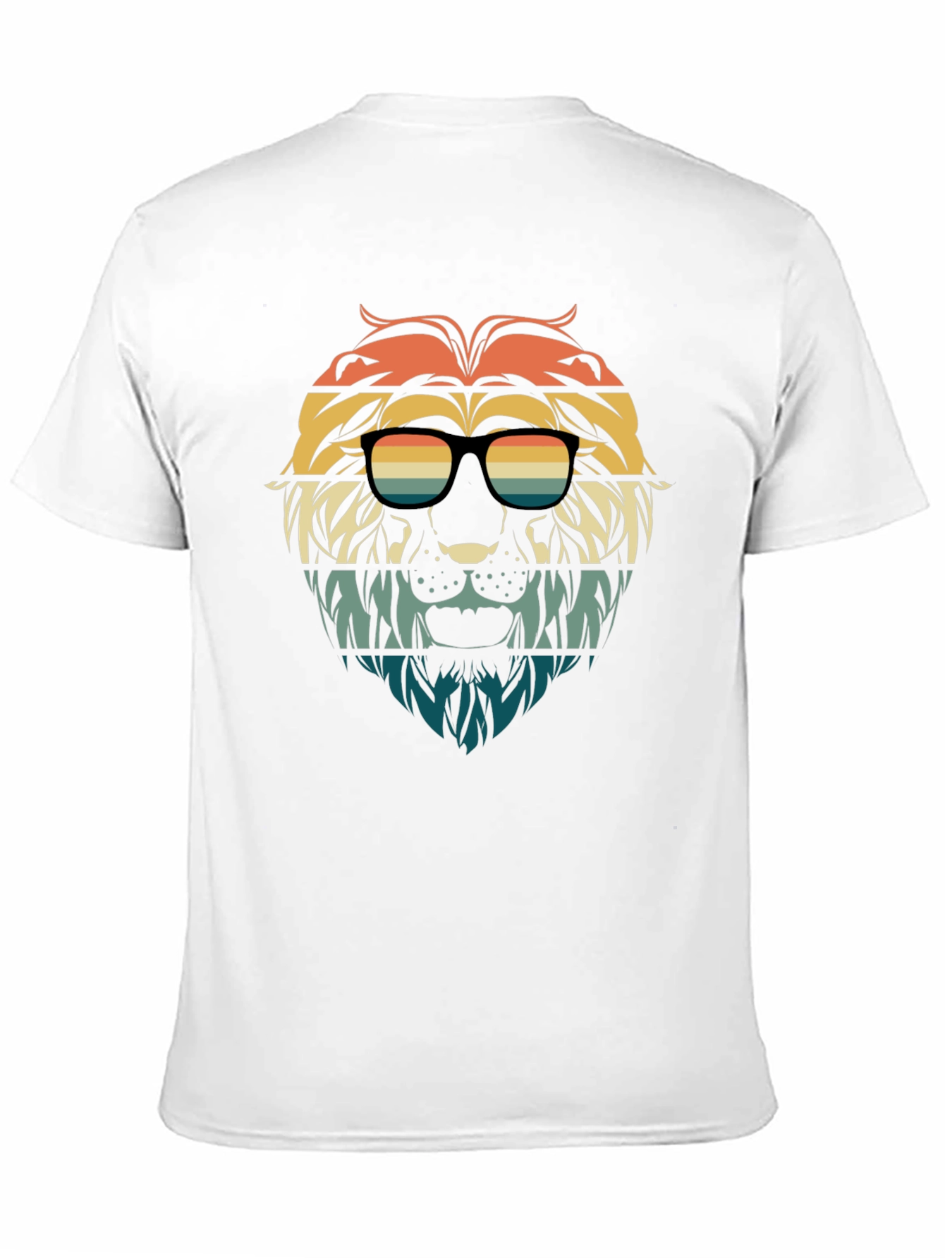 Retro Lion Graphic Tee - Stylish Animal Design T-Shirt
