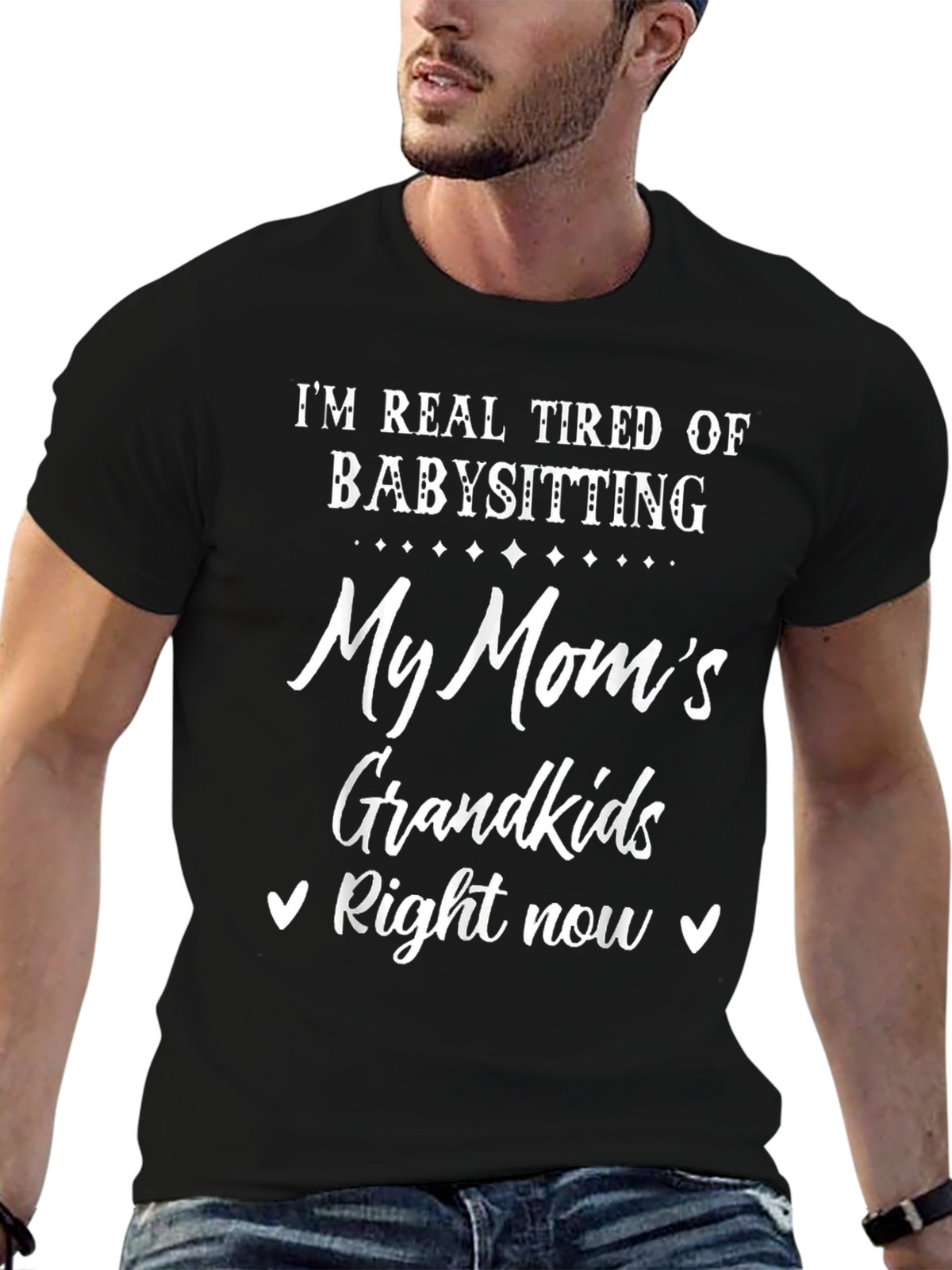 Funny Tired of Babysitting Graphic T-Shirt