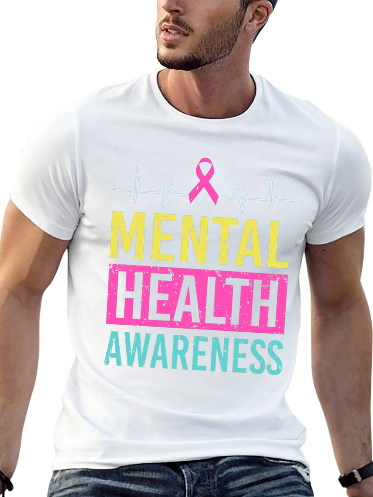 Mental Health Awareness T-Shirt - Black