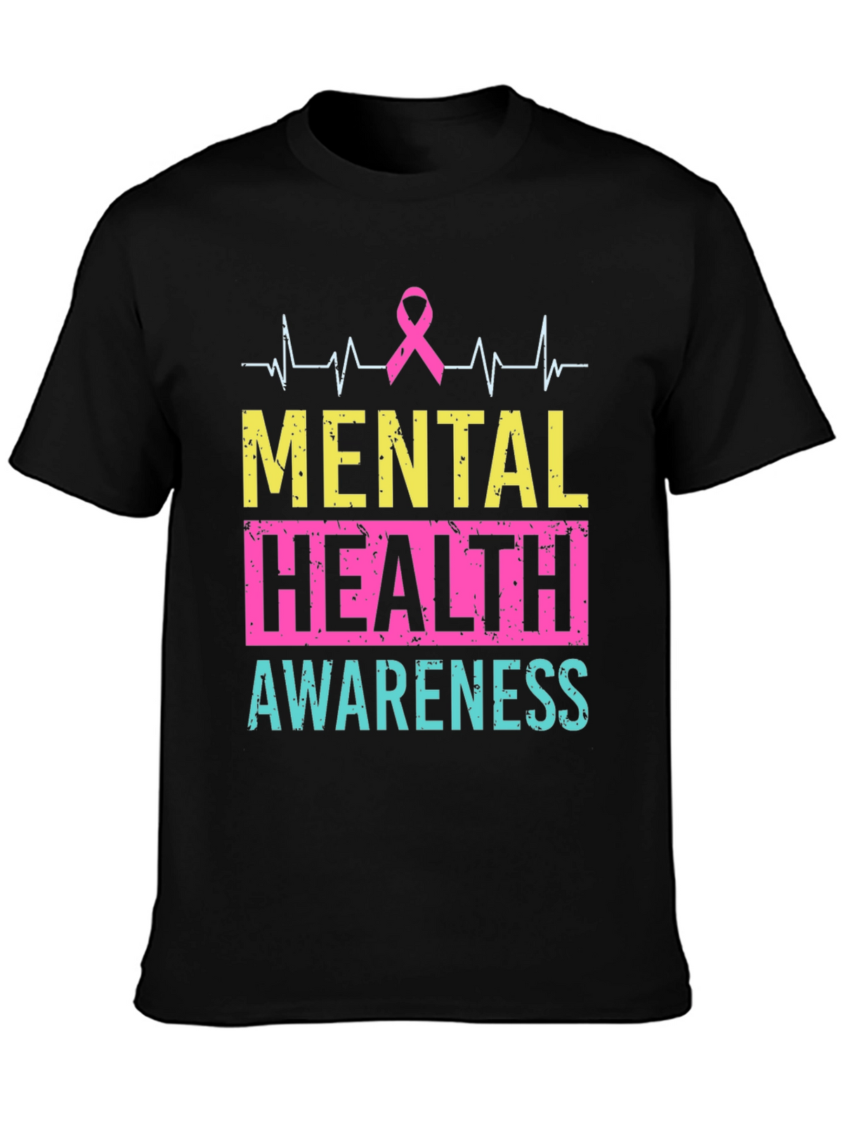 Mental Health Awareness T-Shirt - Black