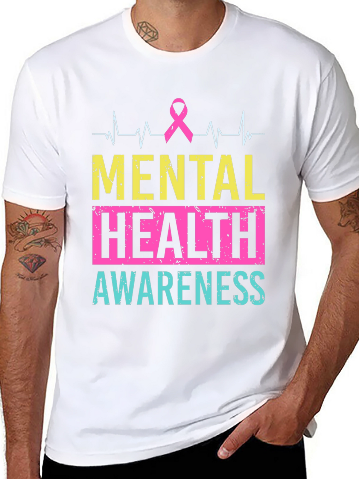 Mental Health Awareness T-Shirt - Black