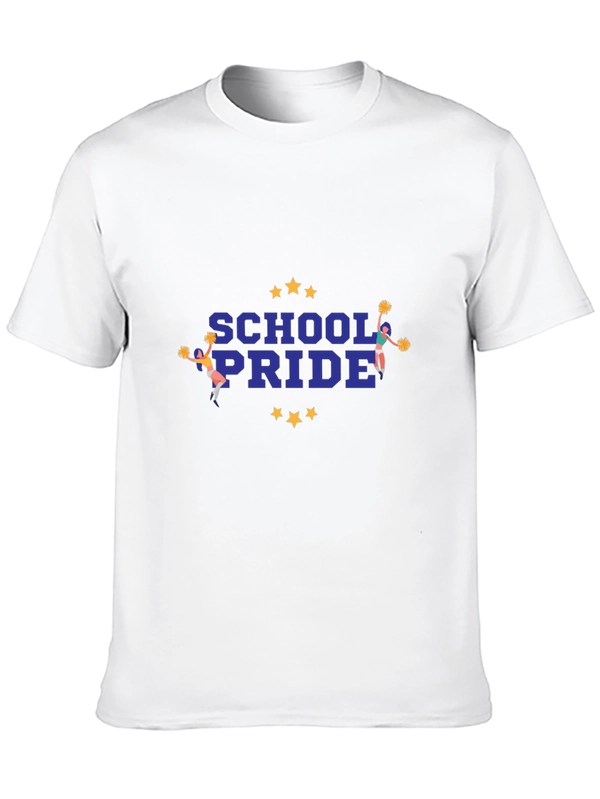 School Pride T-Shirt - Black Graphic Tee