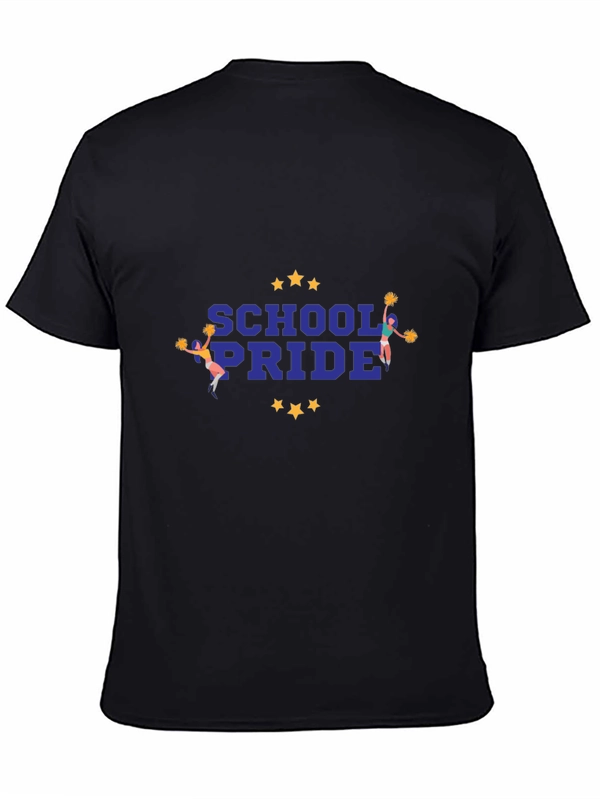 School Pride T-Shirt - Black Graphic Tee