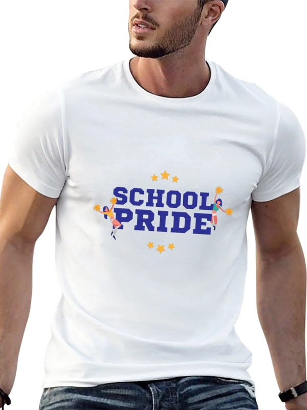 School Pride T-Shirt - Black Graphic Tee