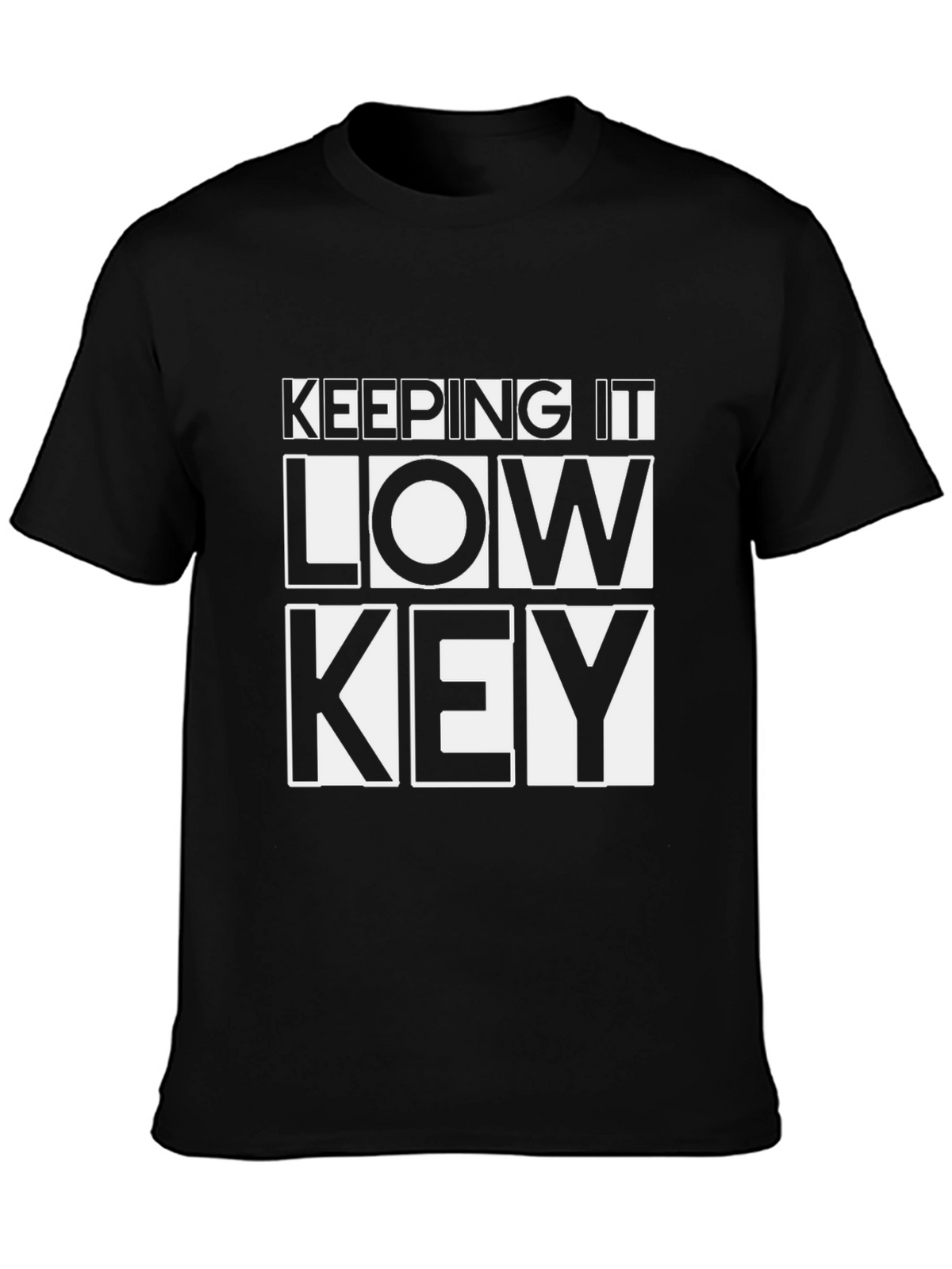Keeping it Low Key Graphic Tee - Black