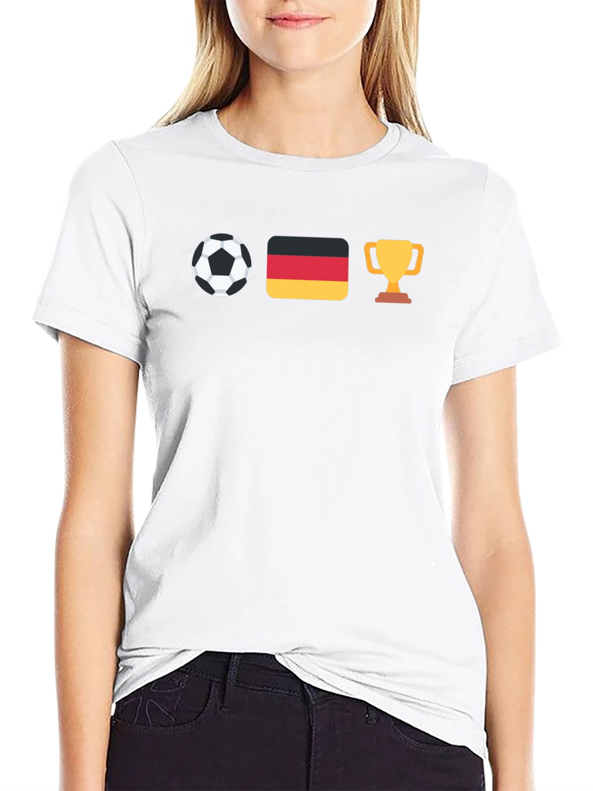 Germany Soccer Fan T-Shirt - Football Flag & Trophy