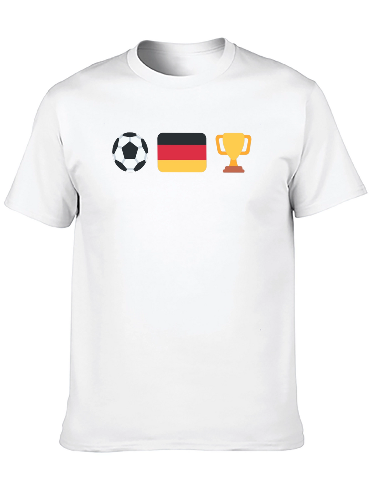 Germany Soccer Fan T-Shirt - Football Flag & Trophy