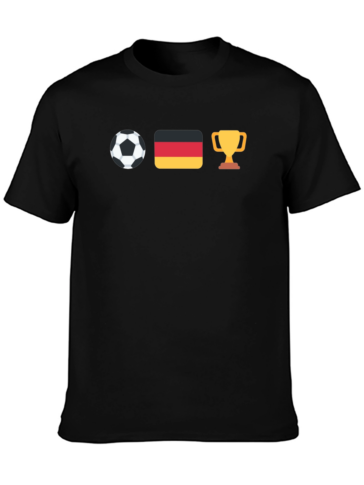 Germany Soccer Fan T-Shirt - Football Flag & Trophy
