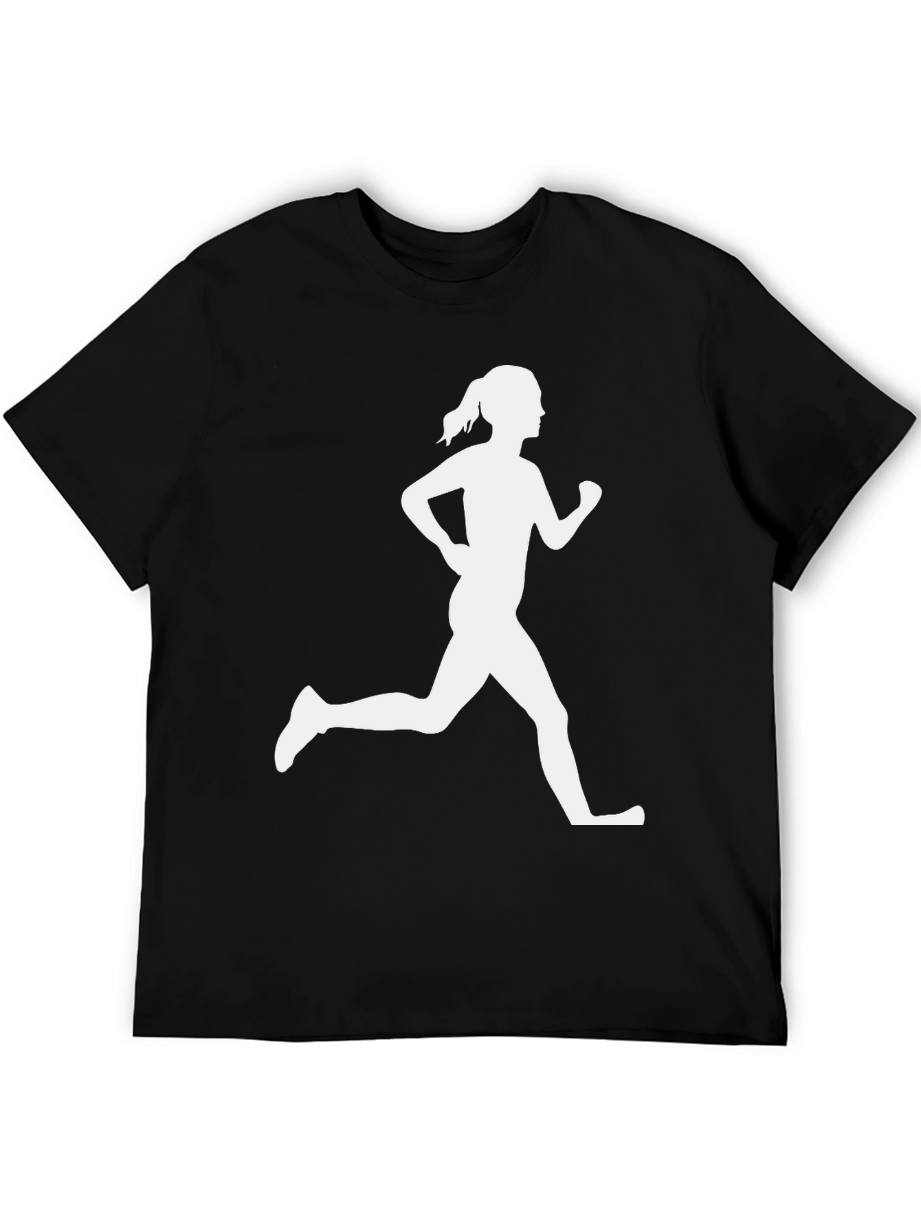 Runner Silhouette Tee - Black Graphic T-Shirt