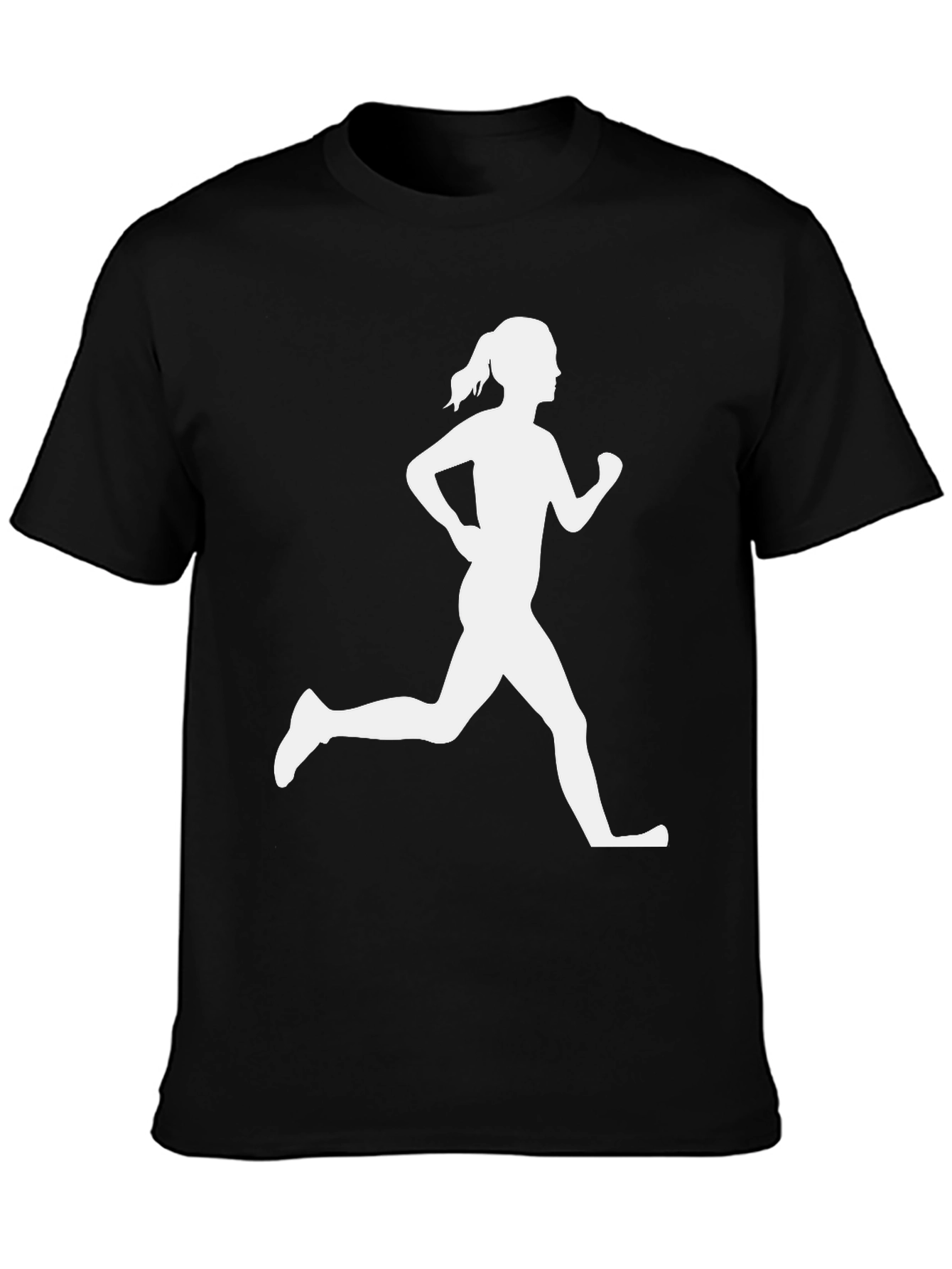 Runner Silhouette Tee - Black Graphic T-Shirt