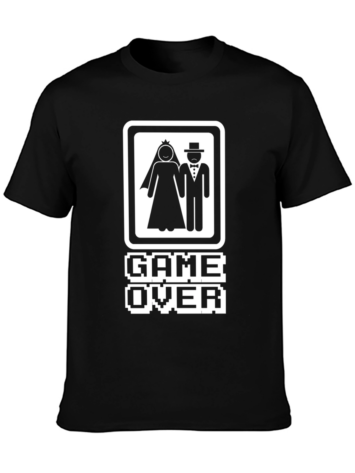 Game Over Wedding T-Shirt - Gamer Bride & Groom