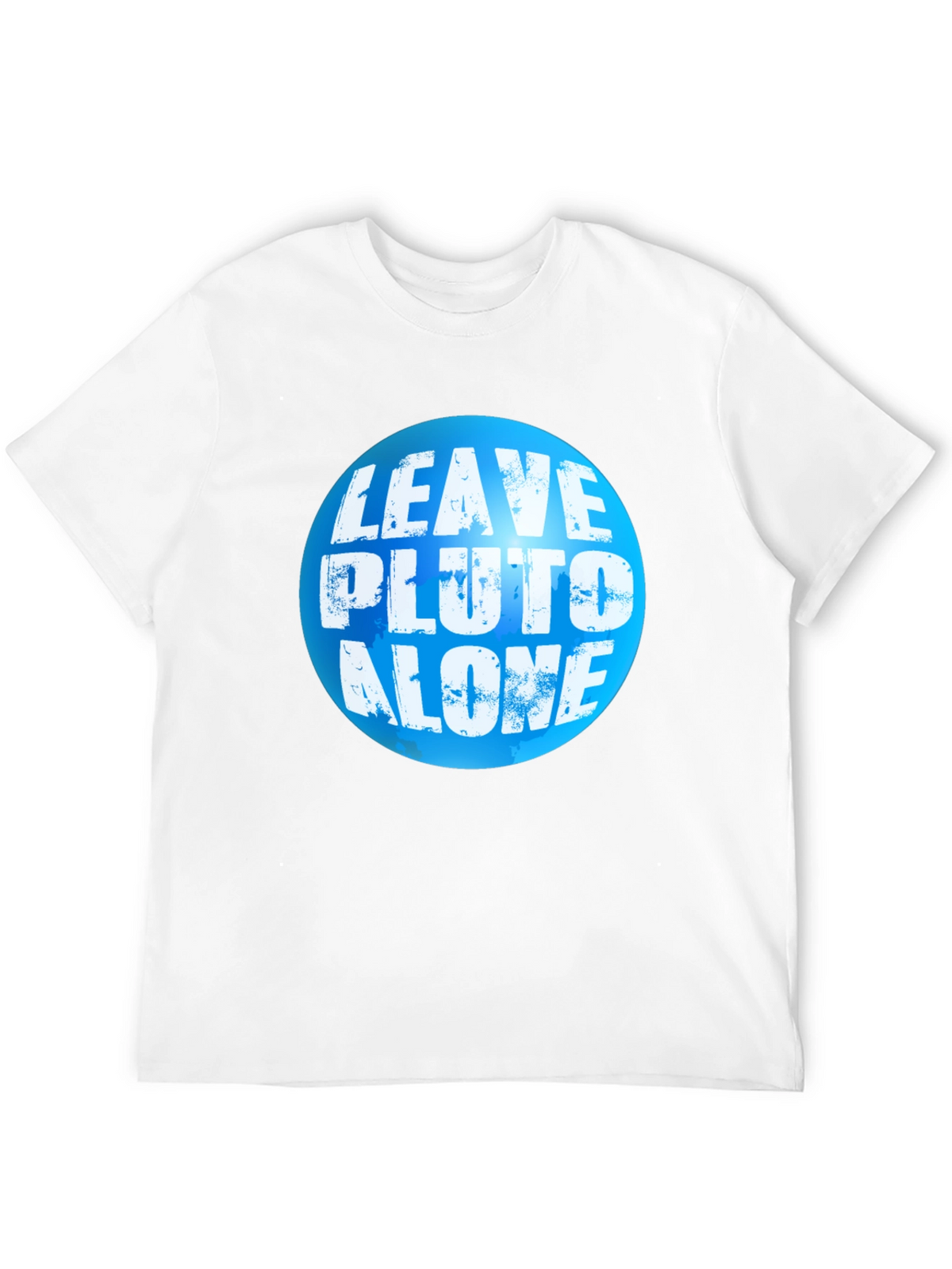 Leave Pluto Alone T-Shirt - Black Crew Neck Tee