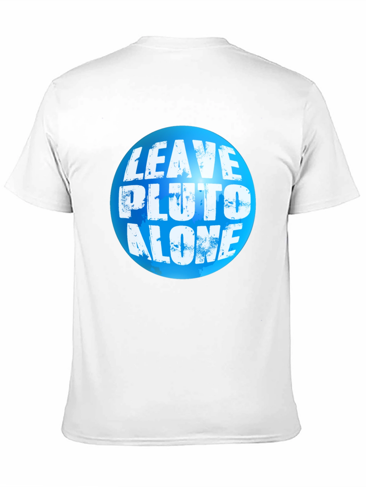 Leave Pluto Alone T-Shirt - Black Crew Neck Tee