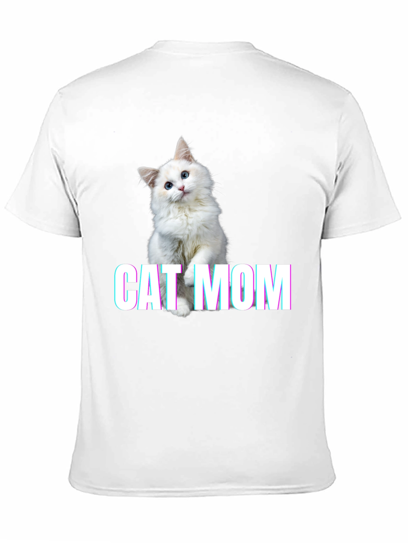 Cat Mom Graphic Tee - Soft Cotton Blend