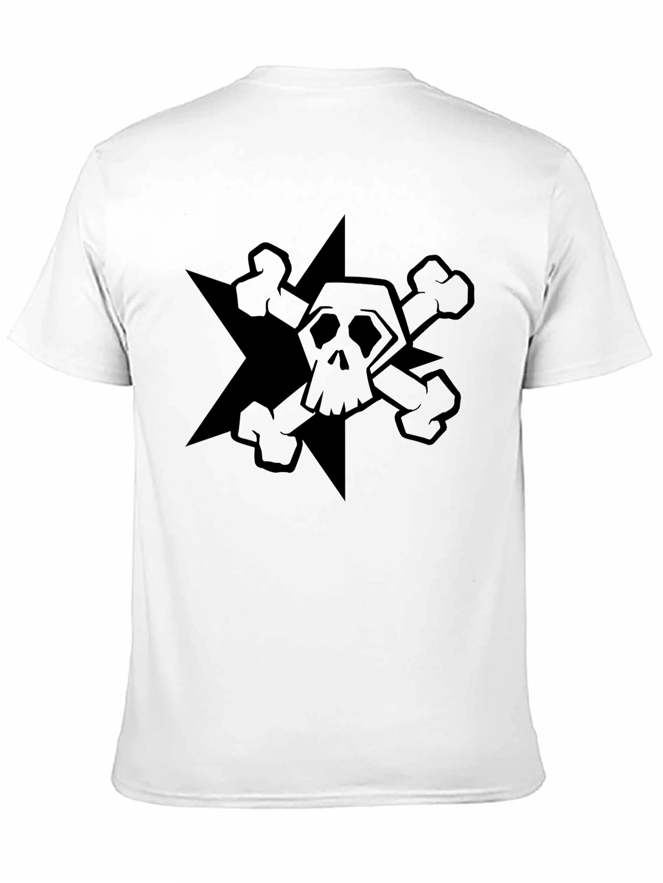 Skull and Crossbones Graphic T-Shirt - Black