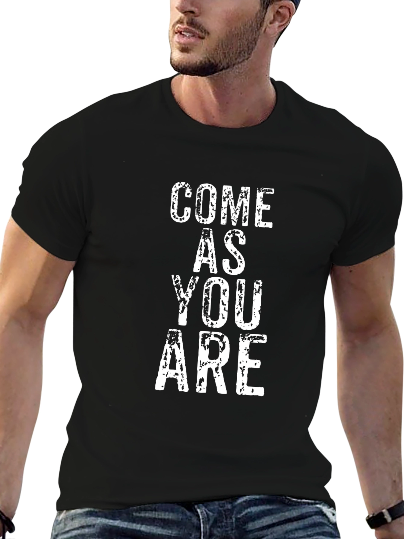 Come As You Are Graphic Tee - Black