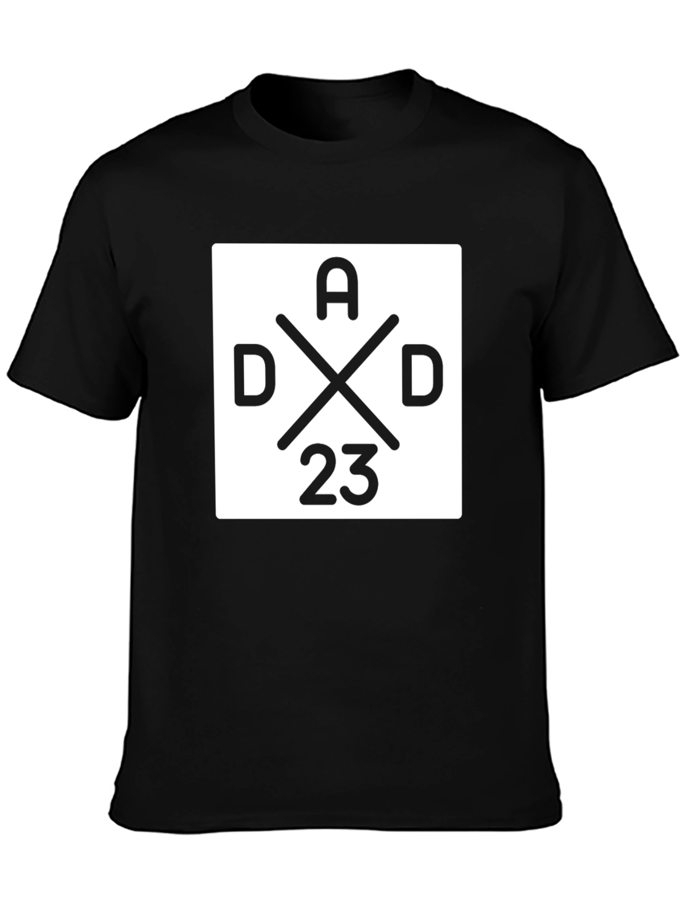Dad 23 Graphic T-Shirt - Stylish Black Cotton Tee