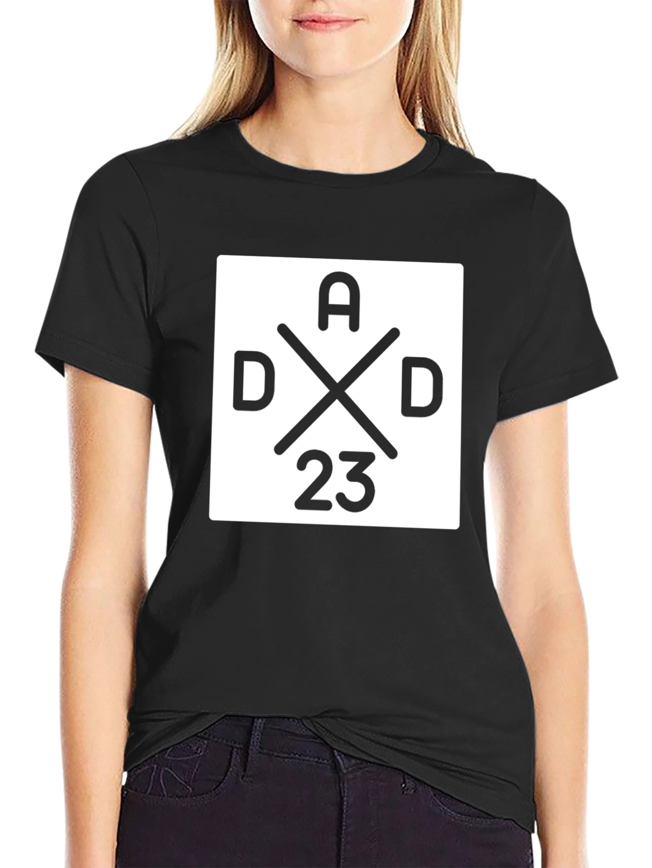 Dad 23 Graphic T-Shirt - Stylish Black Cotton Tee