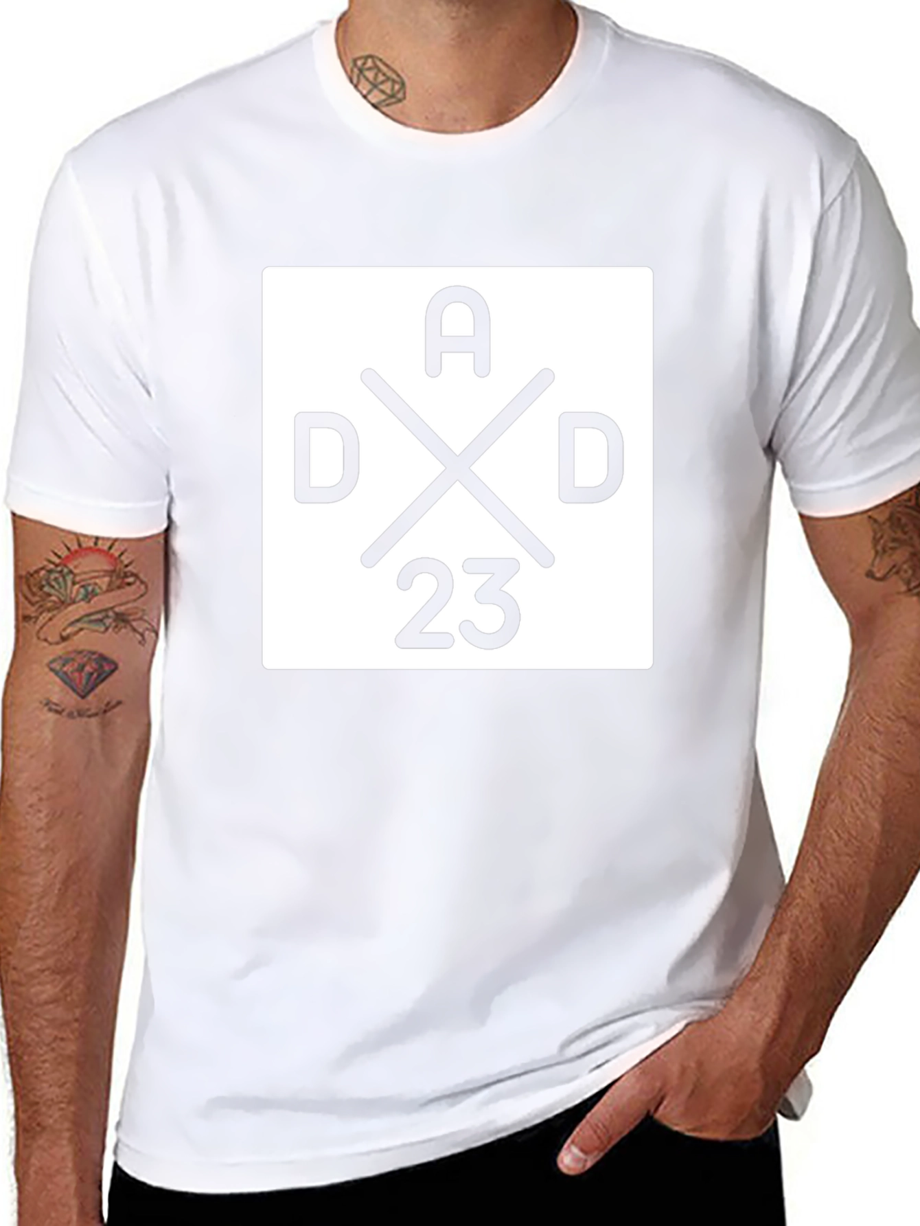 Dad 23 Graphic T-Shirt - Stylish Black Cotton Tee