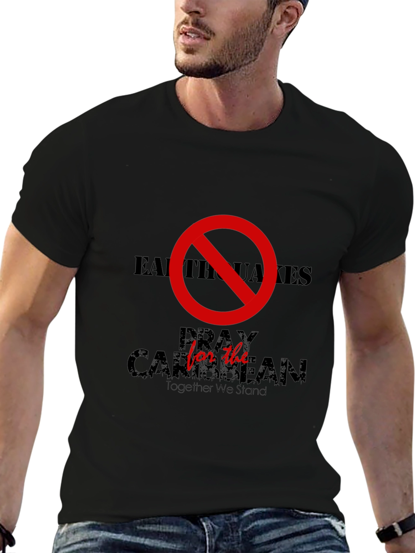 Earthquakes Pray for the Caribbean Graphic Tee