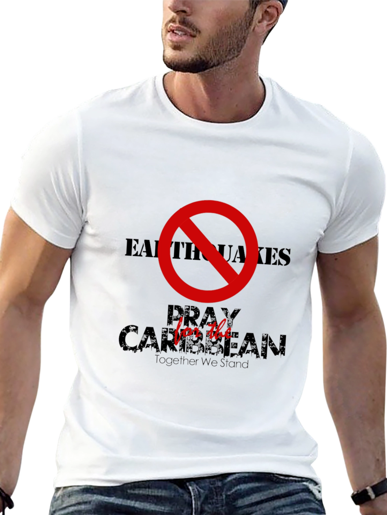 Earthquakes Pray for the Caribbean Graphic Tee