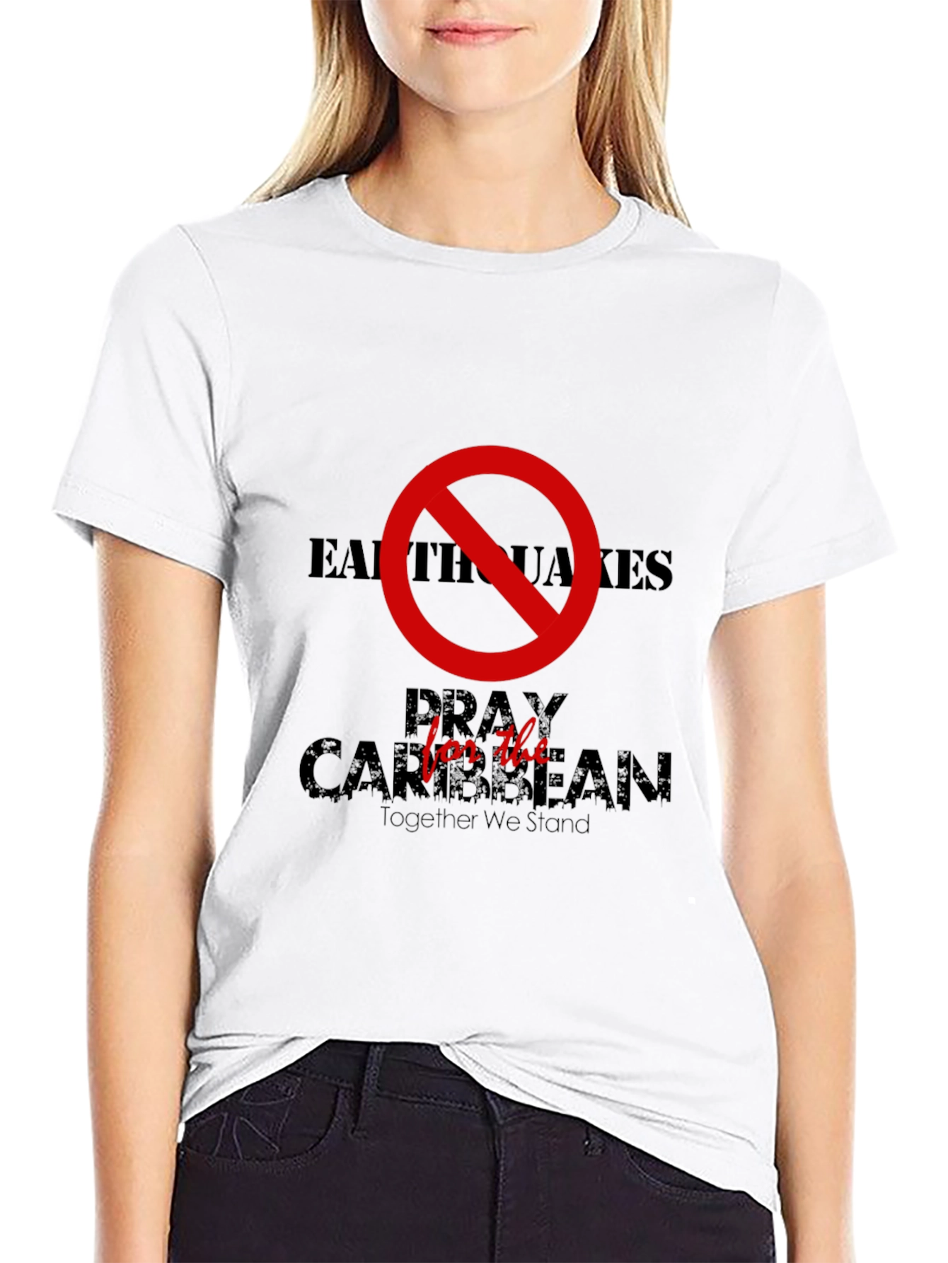 Earthquakes Pray for the Caribbean Graphic Tee