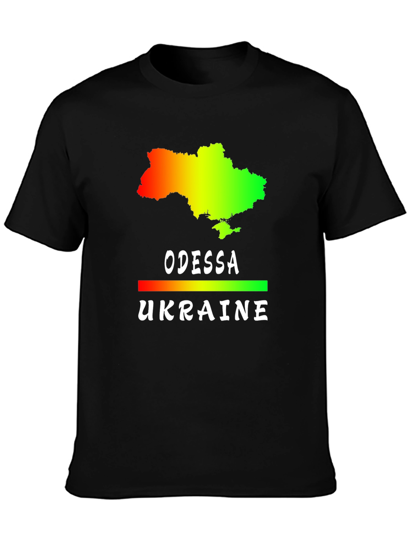 Odessa Ukraine Map Graphic T-Shirt