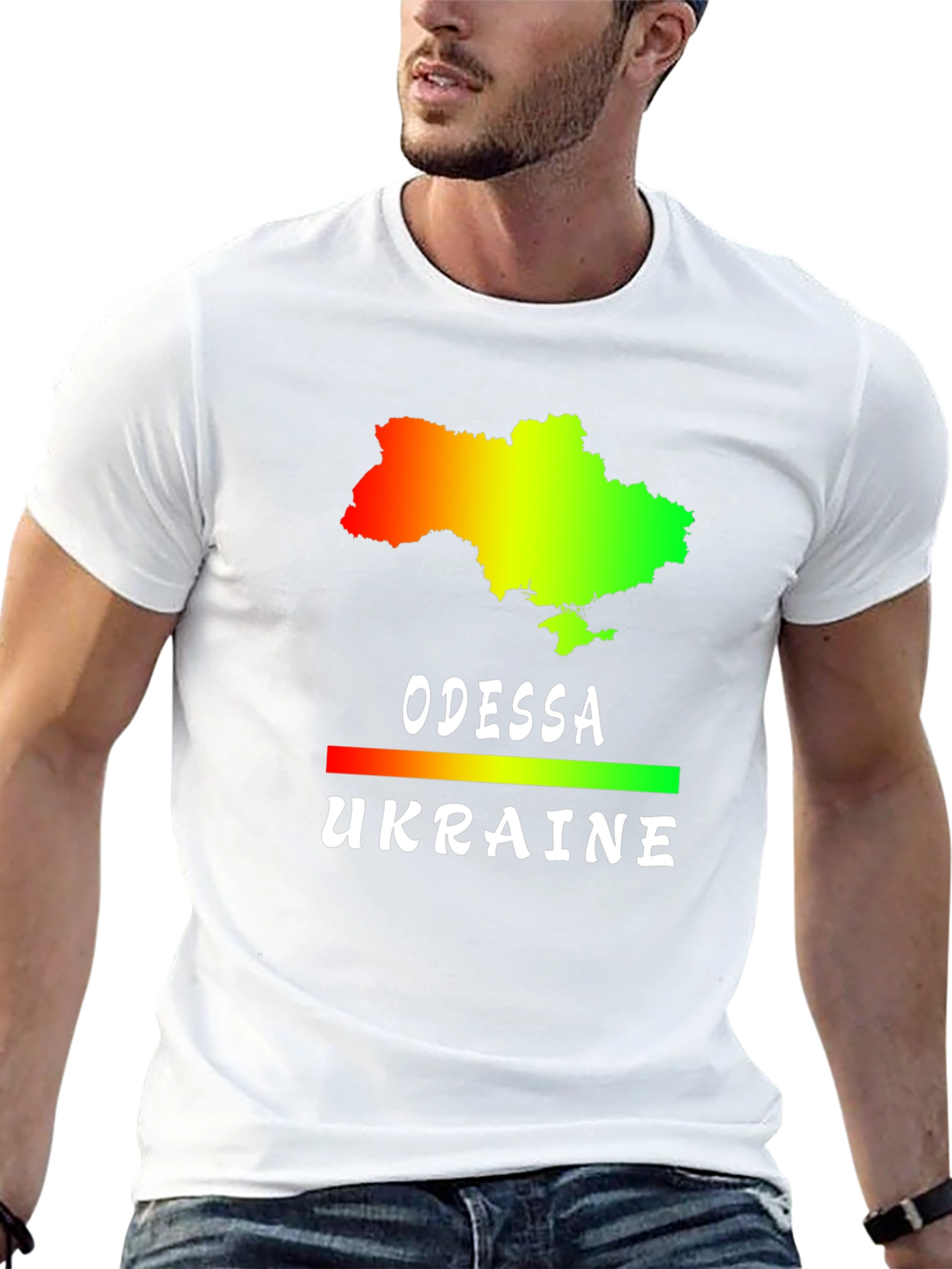 Odessa Ukraine Map Graphic T-Shirt