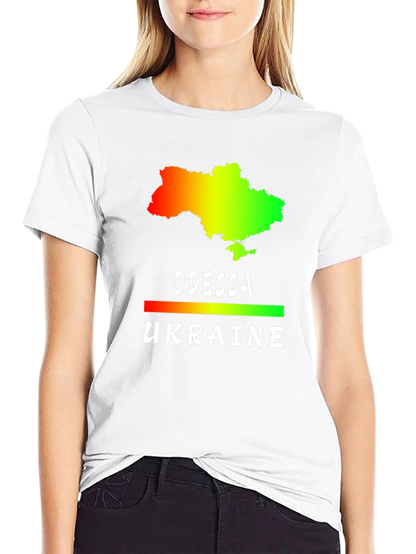 Odessa Ukraine Map Graphic T-Shirt