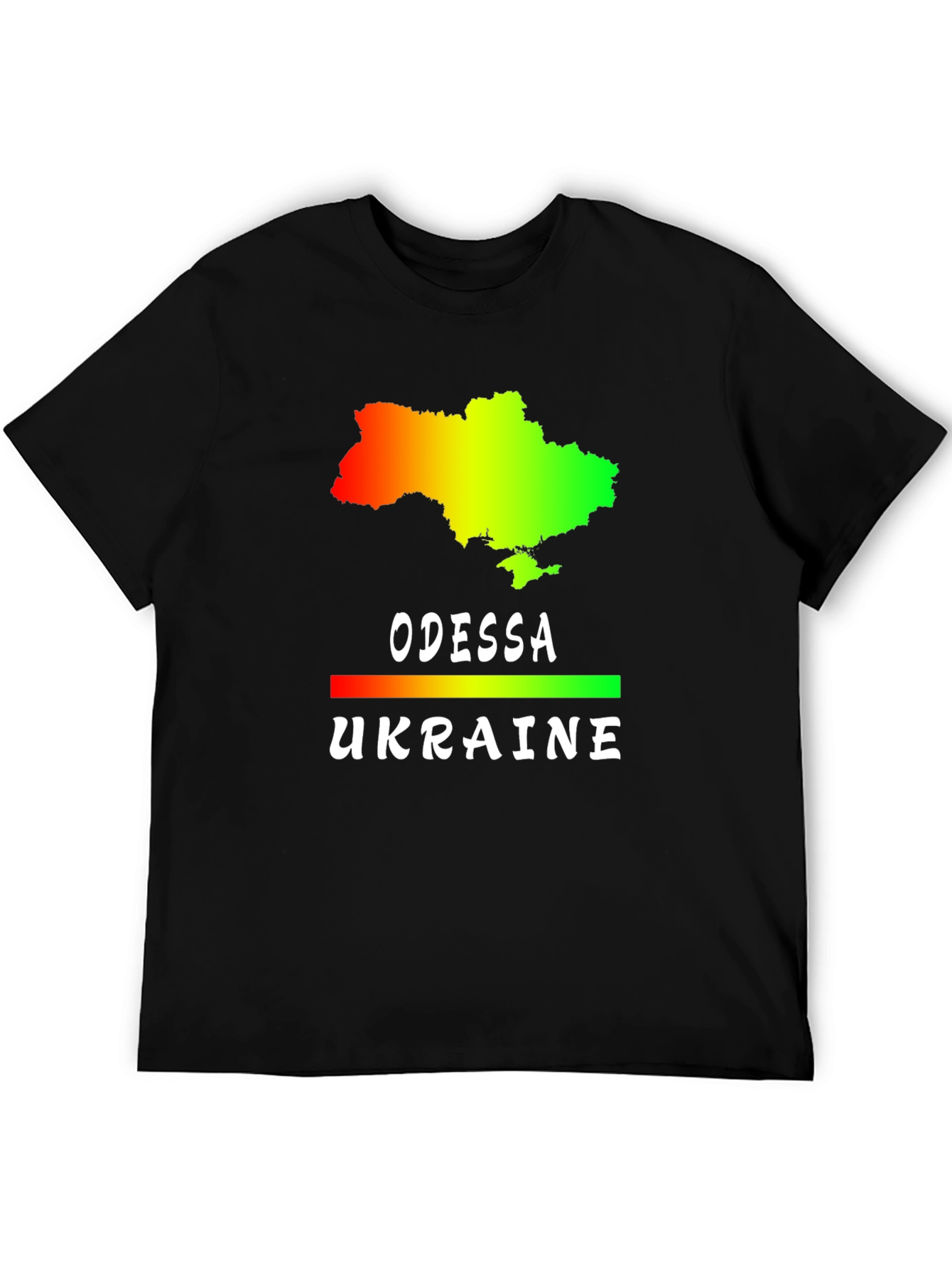 Odessa Ukraine Map Graphic T-Shirt