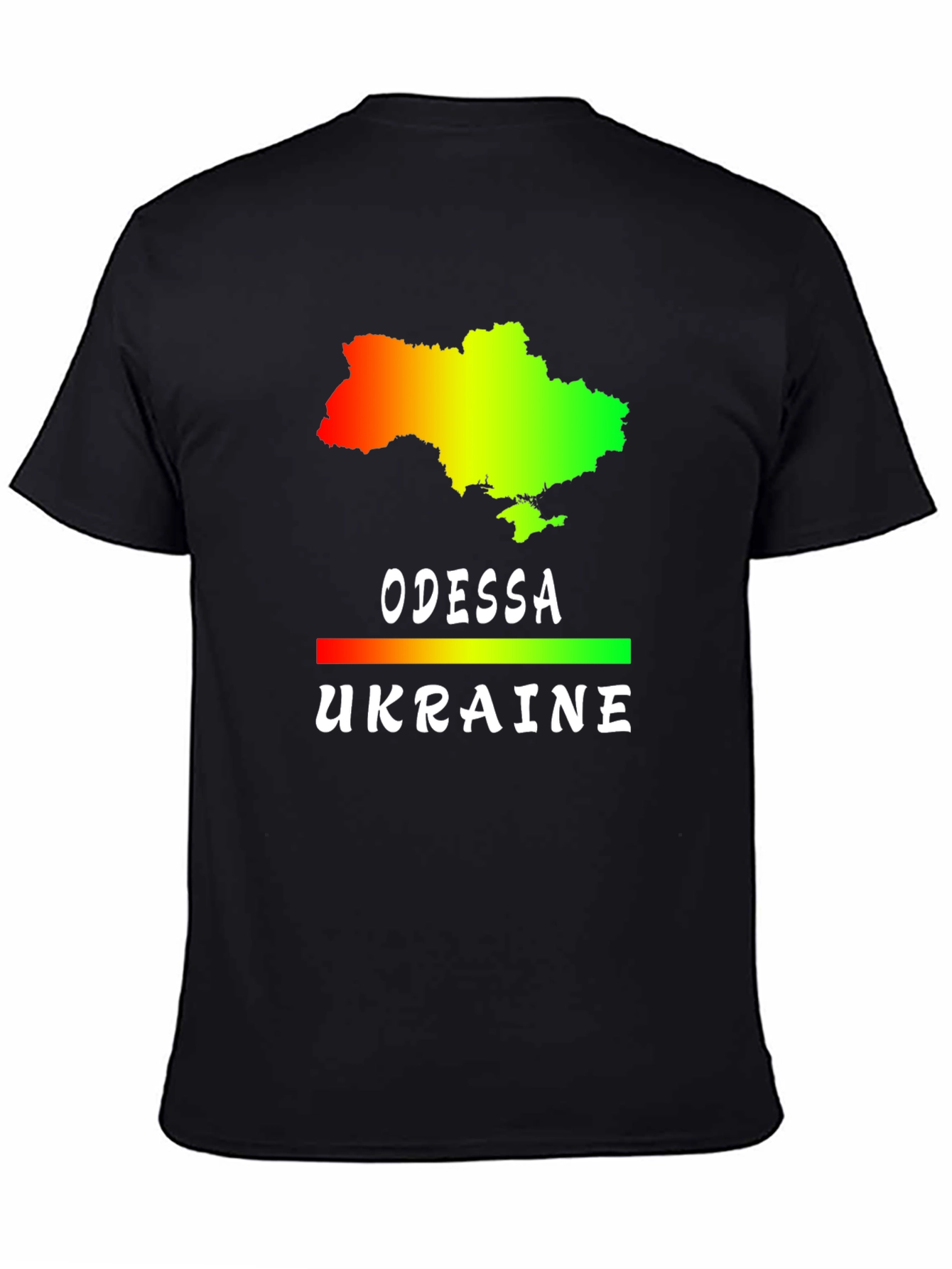 Odessa Ukraine Map Graphic T-Shirt
