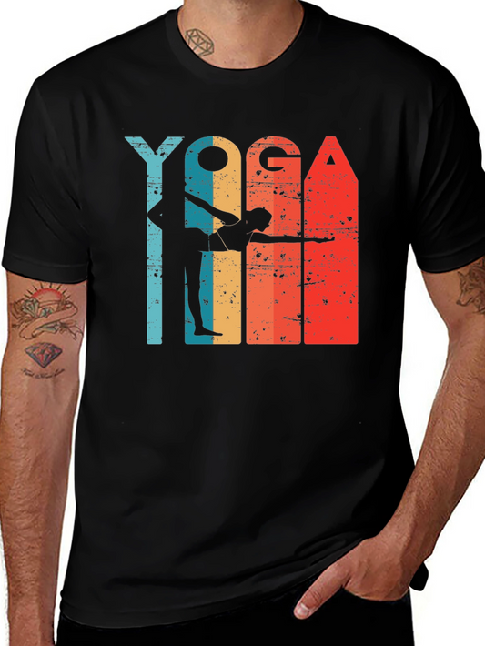 Retro Yoga T-Shirt - Vintage Style Graphic Tee