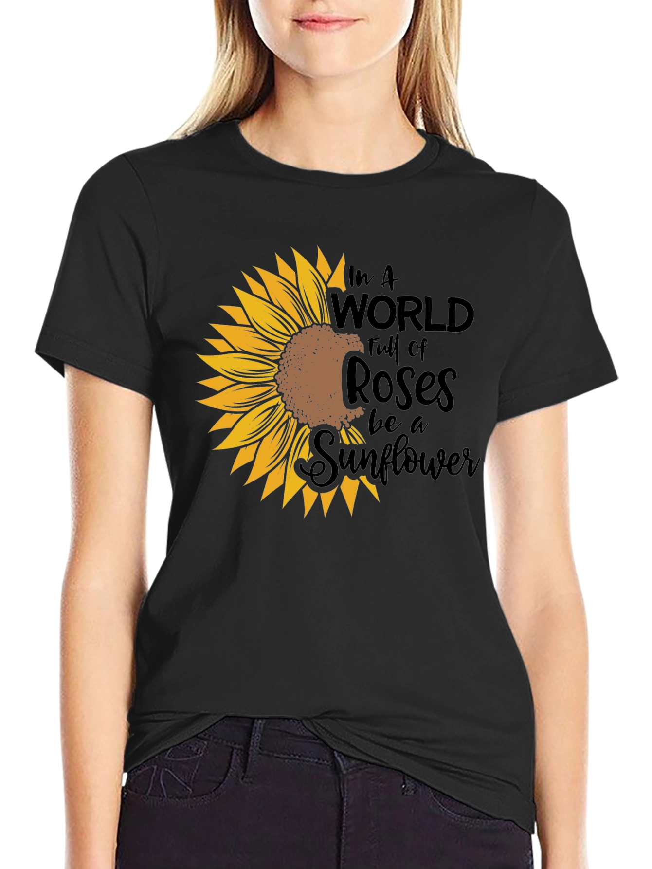 Sunflower Graphic Tee - Be a Sunflower
