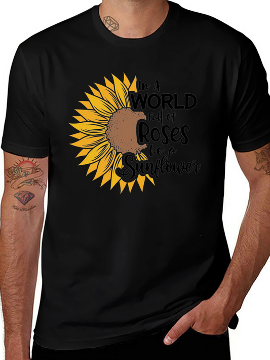 Sunflower Graphic Tee - Be a Sunflower