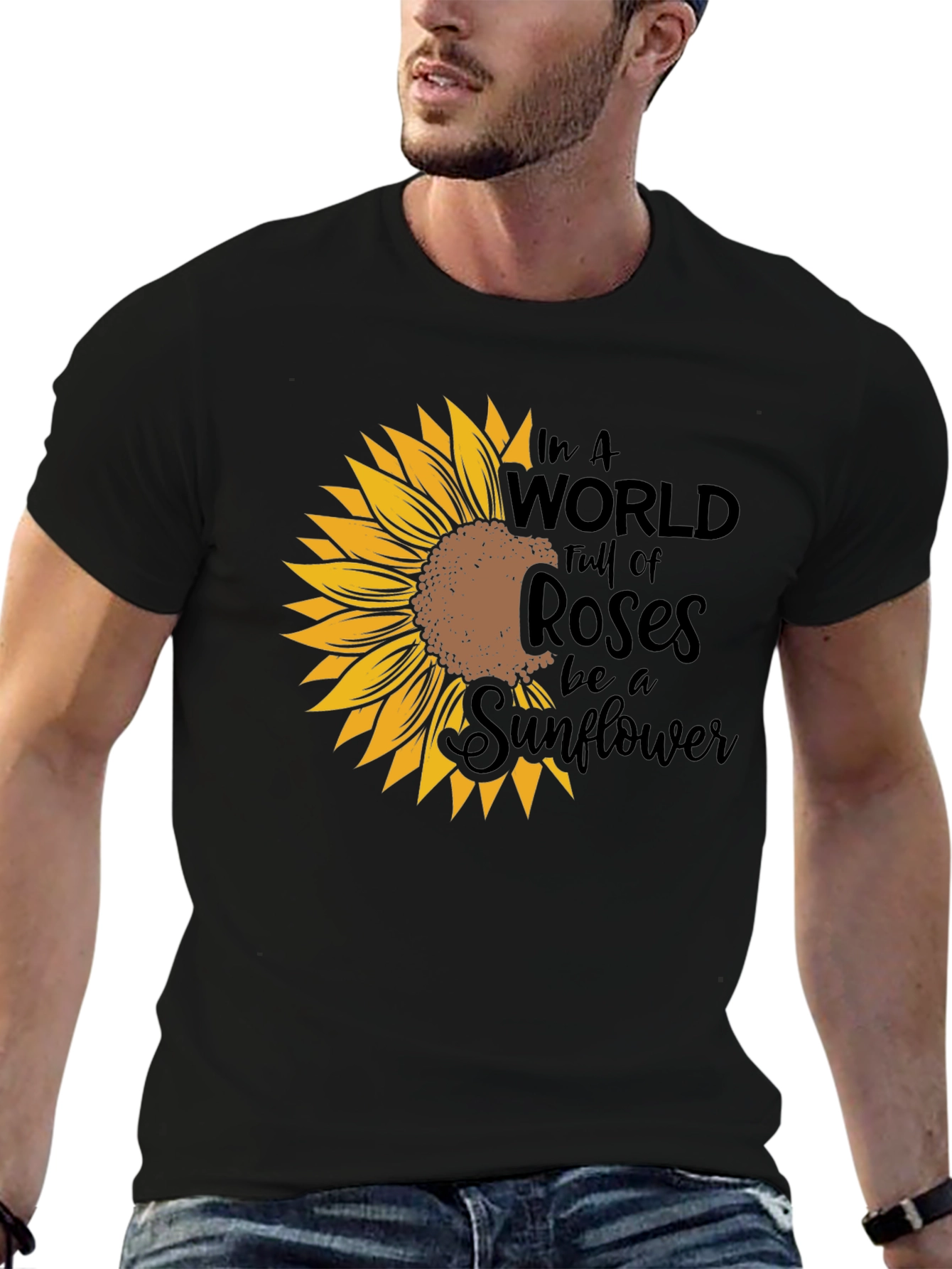 Sunflower Graphic Tee - Be a Sunflower